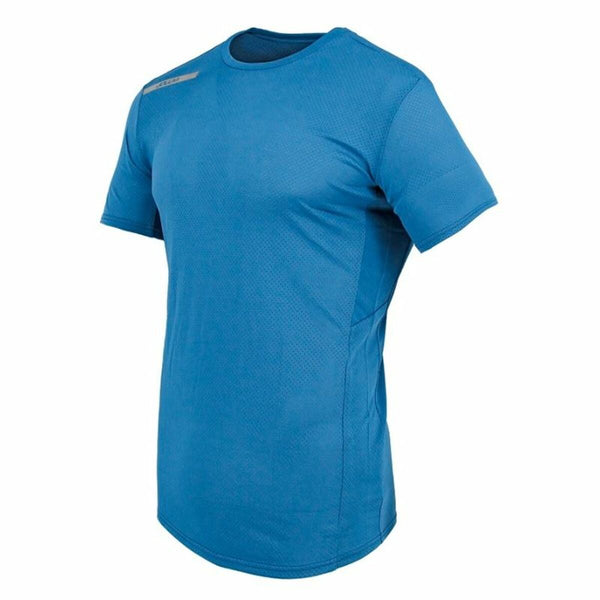 Kurzärmliges Sport T-Shirt Joluvi Athlet Blau Himmelsblau