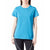 Damen Kurzarm-T-Shirt Joluvi Combed Cotton Blau