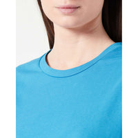 Damen Kurzarm-T-Shirt Joluvi Combed Cotton Blau