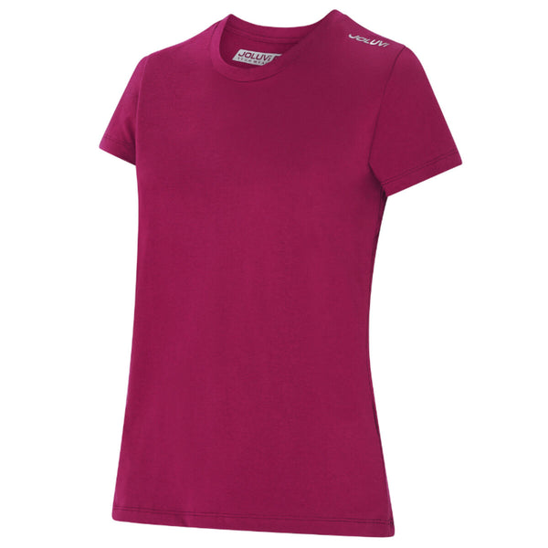 Damen Kurzarm-T-Shirt Joluvi Combed Cotton Lila
