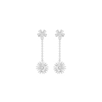 Damenohrringe Secrecy E8644CDAWA900 Sterlingsilber 3 cm