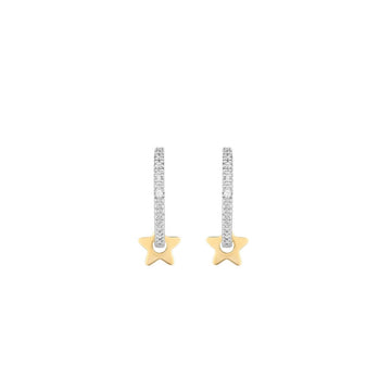 Damenohrringe Secrecy E8638CDAWW900 Sterlingsilber 2 cm