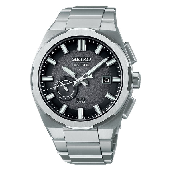 Unisex-Uhr Seiko ASTRON Mod. SOLAR GPS Silberfarben
