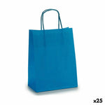 Papiertaschen Pincello Blau 18 x 8 x 31 cm 18 x 30 x 0,2 cm 18 x 31 x 0,2 cm (25 Stück)