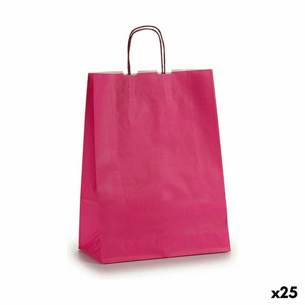 Papiertaschen Pincello Rosa 12 x 52 x 32 cm 32 x 0,5 x 12 cm (25 Stück)