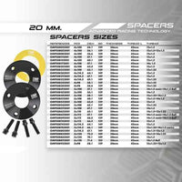 Set Distanzstücke OMP OMPS08412001 5X100 57,1 M14 x 1,50 20 mm