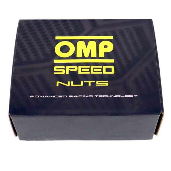 Set Muttern OMP 7075 40 mm M12 x 1,50 20 uds Schwarz