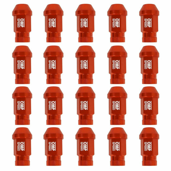 Set Muttern OMP Orange 40 mm 20 pcs M12 x 1,50