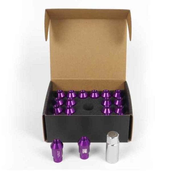 Set Muttern OMP 7075 40 mm M12 x 1,50 20 uds Violett