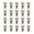 Set Muttern OMP 7075 40 mm M14 x 1,50 20 uds Silber