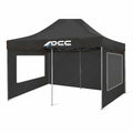 Zeltwand OCC Motorsport OCCCARP33 Schwarz Oxford 420D 6 x 2 m Fenster