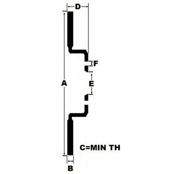 Scheibenbremsen Black Diamond BDKBD1863CD Gebohrt Solide Rückseite