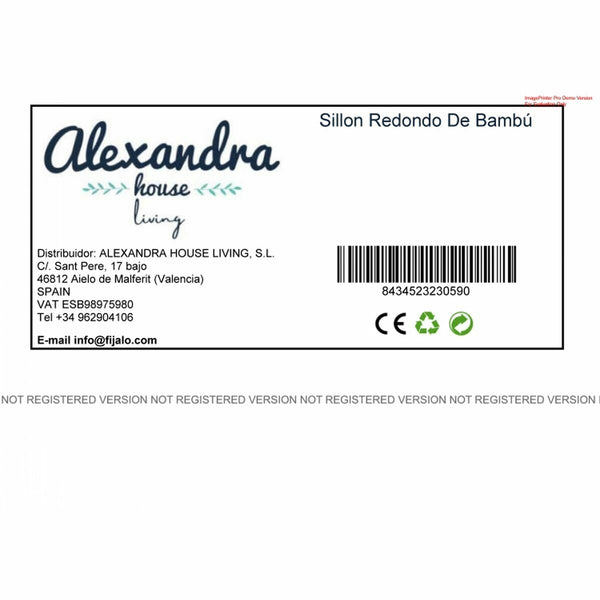 Sessel Alexandra House Living Braun (Restauriert A)