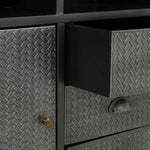 Anrichte Alexandra House Living Braun Grau Holz Metall 36 x 82 x 121 cm