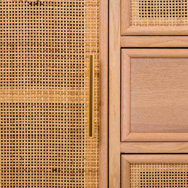 Anrichte Alexandra House Living natürlich Holz MDF 81 x 40 x 120 cm