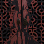 Anrichte Alexandra House Living Rot Tannenholz Holz MDF 36 x 106 x 136 cm