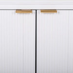 Anrichte Alexandra House Living Weiß Gold Holz MDF 42 x 71 x 145 cm