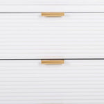 Anrichte Alexandra House Living Weiß Gold Holz MDF 42 x 71 x 145 cm