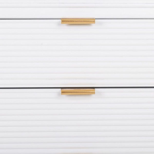 Anrichte Alexandra House Living Weiß Gold Holz MDF 42 x 71 x 145 cm