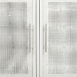 Anrichte Alexandra House Living Weiß Silberfarben Bambus Holz MDF 41 x 71 x 120 cm