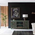 Anrichte Alexandra House Living Blau Mango-Holz 45 x 76 x 165 cm