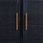 Anrichte Alexandra House Living Schwarz Gold Holz MDF