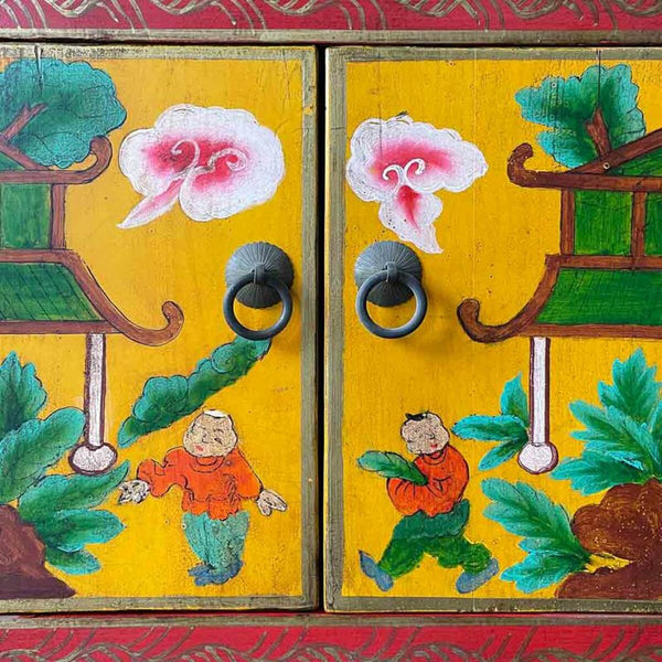 Anrichte Alexandra House Living Gelb Holz Ulmenholz 35 x 64 x 100 cm