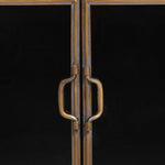 Anrichte Alexandra House Living Braun Metall Glas 42 x 80 x 121 cm