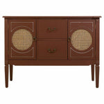 Anrichte Alexandra House Living Braun natürlich Rattan Tannenholz 40 x 78 x 106 cm