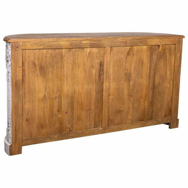 Anrichte Alexandra House Living Weiß Braun Messing Mango-Holz 45 x 177 x 91 cm