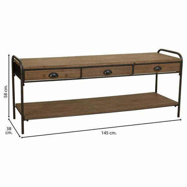 Anrichte Alexandra House Living Braun Eisen Tannenholz 38 x 58 x 149 cm