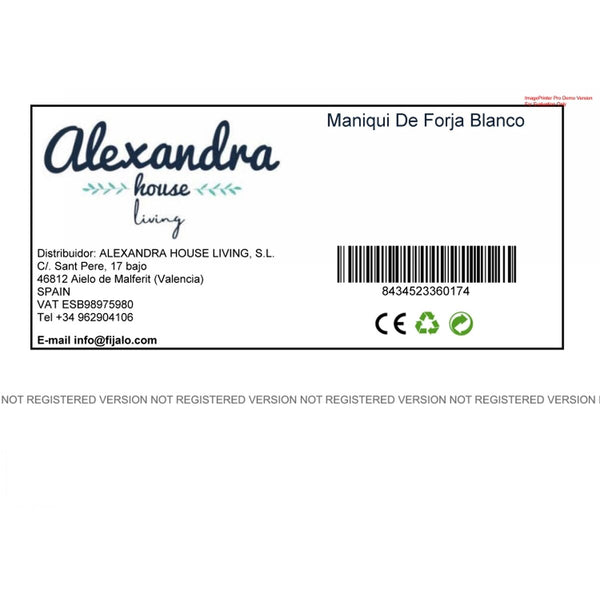 Ankleidepuppe Alexandra House Living Weiß 31 x 72 x 31 cm