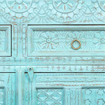 Anrichte Alexandra House Living Blau Mango-Holz 41 x 101 x 101 cm