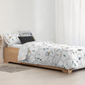 Bettdeckenbezug Kids&Cotton Brail Weiß 180 x 220 cm