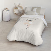 Bettdeckenbezug Kids&Cotton Chay Beige 155 x 220 cm
