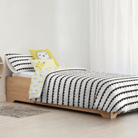 Bettdeckenbezug Kids&Cotton Guildo Schwarz 175 Fäden 180 x 220 cm