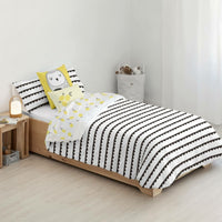 Bettdeckenbezug Kids&Cotton Guildo Schwarz 155 x 220 cm