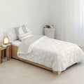 Bettdeckenbezug Kids&Cotton Runar Beige 180 x 220 cm