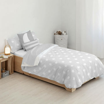 Bettdeckenbezug Kids&Cotton Runar Grau 180 x 220 cm