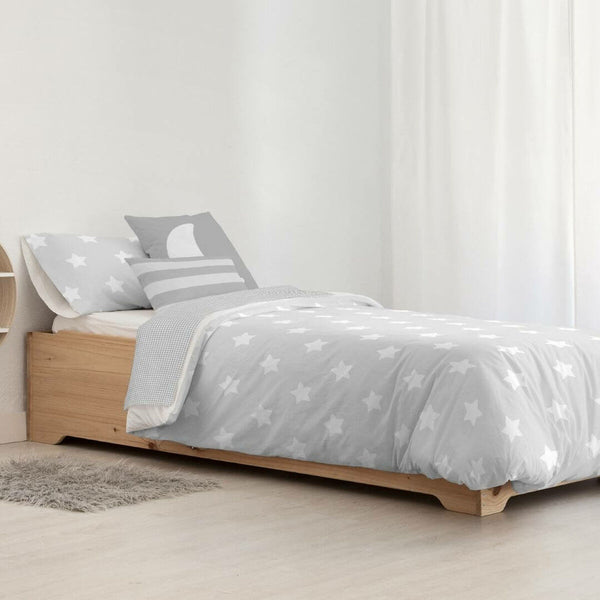 Bettdeckenbezug Kids&Cotton Runar Grau 180 x 220 cm
