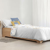 Bettdeckenbezug Kids&Cotton Vikram Weiß 180 x 220 cm