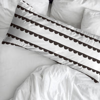 Kissenbezug Kids&Cotton Guildo black 45 x 110 cm 100 % Baumwolle