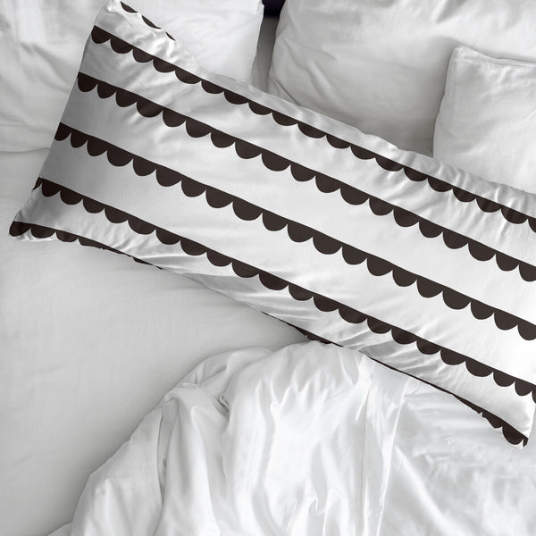 Kissenbezug Kids&Cotton Guildo black 45 x 110 cm 100 % Baumwolle
