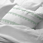 Kissenbezug Kids&Cotton Guildo Minze 40x60cm 40 x 60 cm 100 % Baumwolle