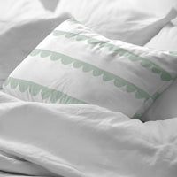 Kissenbezug Kids&Cotton Guildo Minze 40x60cm 40 x 60 cm 100 % Baumwolle