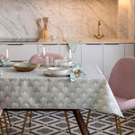 Fleckenabweisende geharzte Tischdecke Belum 0120-265 Bunt 150 x 150 cm