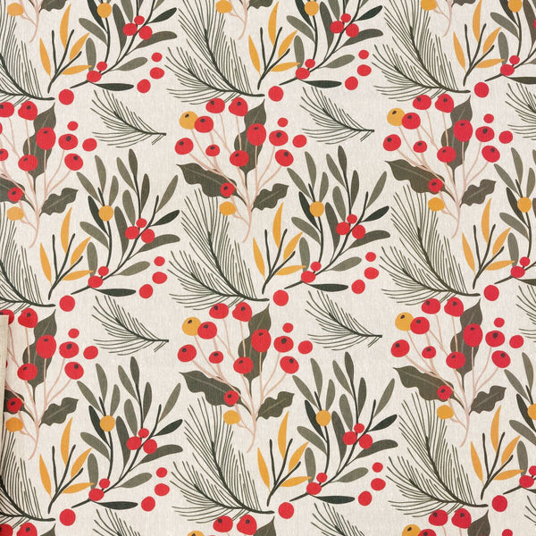 Fleckenabweisende geharzte Tischdecke Belum Merry Christmas Bunt 100 x 150 cm