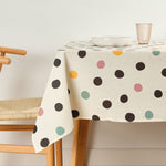 Fleckenabweisende Tischdecke Belum CUZCO Weiß Bunt 100 x 250 cm Punkte