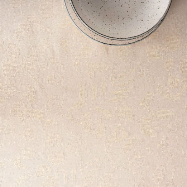 Fleckenabweisende Tischdecke Belum Bacoli Warmes Weiß 100 x 80 cm