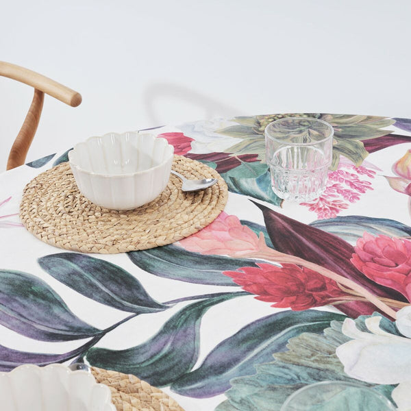 Fleckenabweisende Tischdecke Belum 0318-105 Bunt Ø 180 cm Blomster